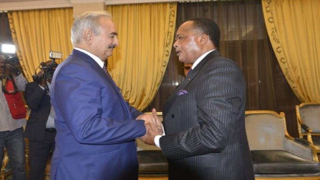 Haftar puts faith in Sassou Nguesso-led AU group to help solve Libya's crisis